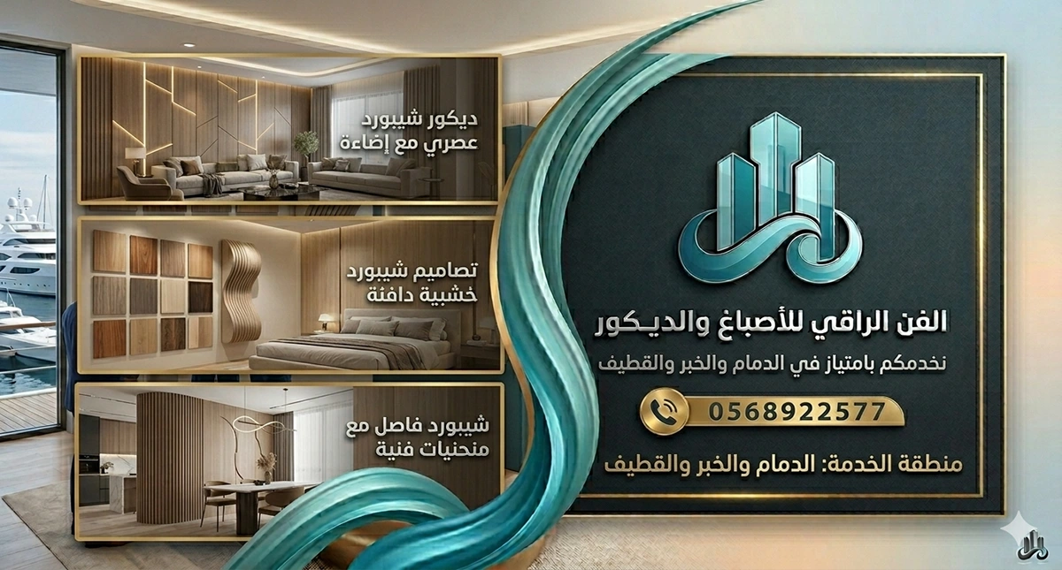 تركيب ديكور شيبورد القطيف