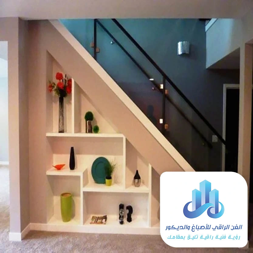 ديكور خشب تحت الدرج الخبر